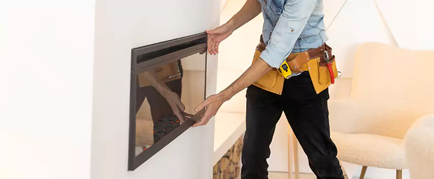 Metal Fireplace Installation in Perris, California