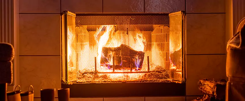 Mendota Hearth Landscape Fireplace Installation in Perris, California