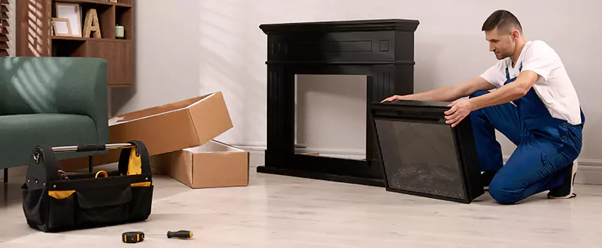 Old Rusted Metal Fireplace Repair And Replacement in Perris, CA