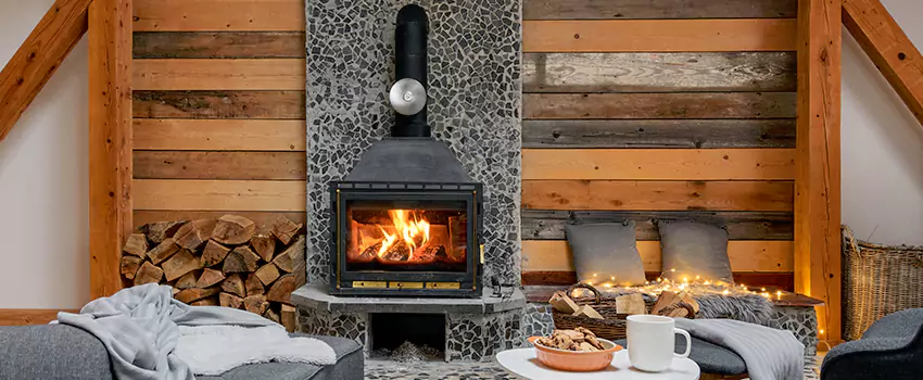 Thelin Hearth Products Direct Vent Gas Stove Fireplace Inspection in Perris, California